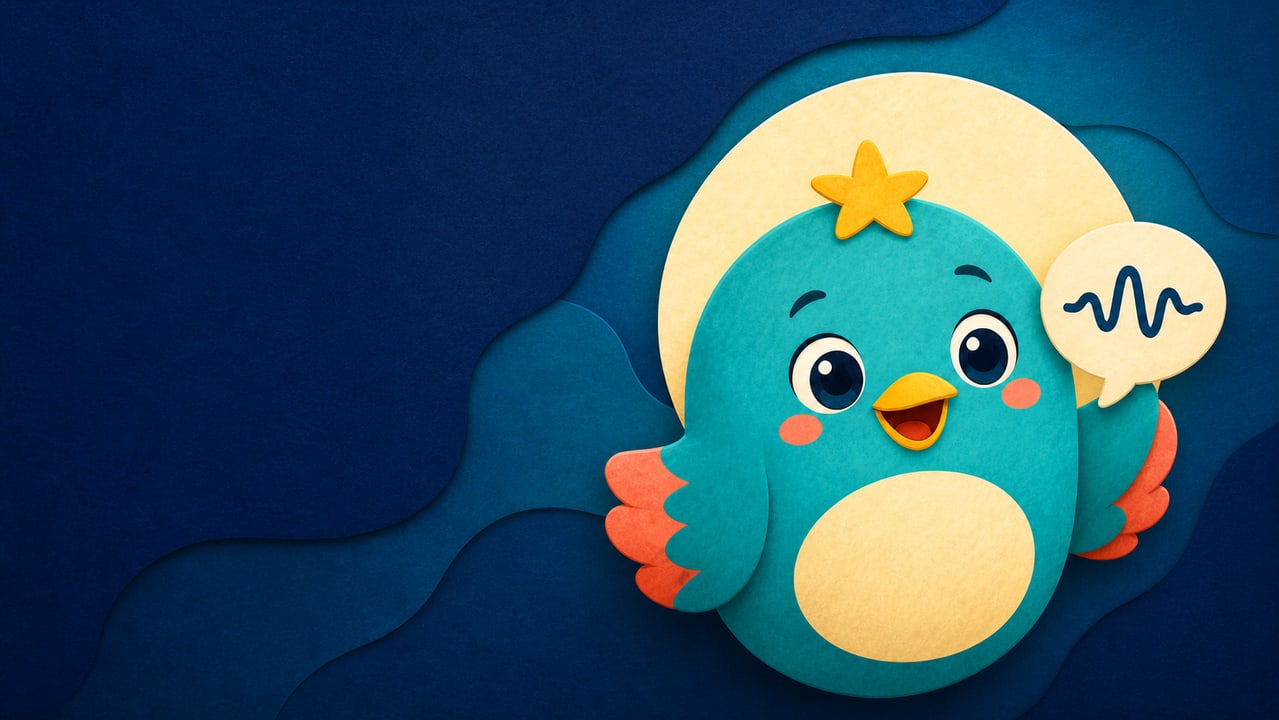 The KlinAi mascot with a speech bubble