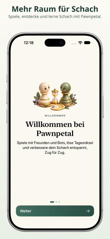 Pawnpetal Chess: Willkommen und Einrichtung von Pawnpetal Chess