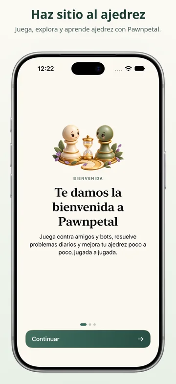 Pawnpetal Chess: Bienvenida y configuración de Pawnpetal Chess