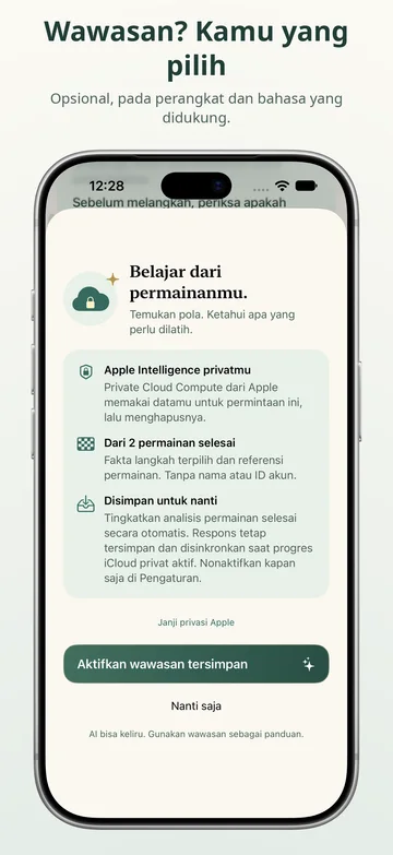 Pawnpetal Chess: Pilihan wawasan opsional