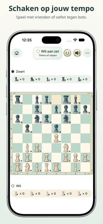 Pawnpetal Chess-bord met geïllustreerde schaakstukken