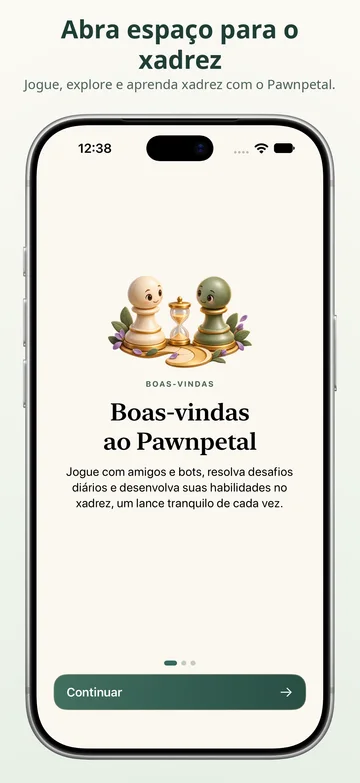 Pawnpetal Chess: Boas-vindas e configuração de Pawnpetal Chess