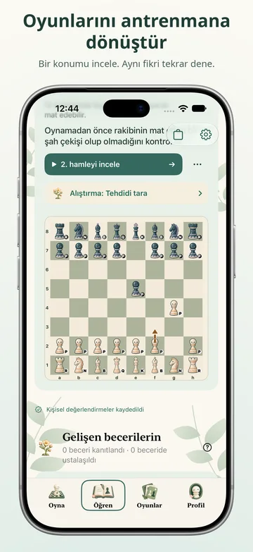Pawnpetal Chess: Konumu inceleyin ve fikri uygulayın