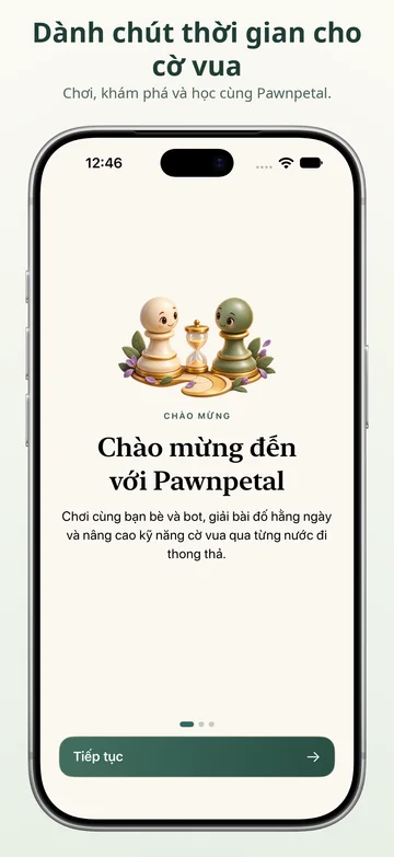 Pawnpetal Chess: Chào mừng và thiết lập Pawnpetal Chess
