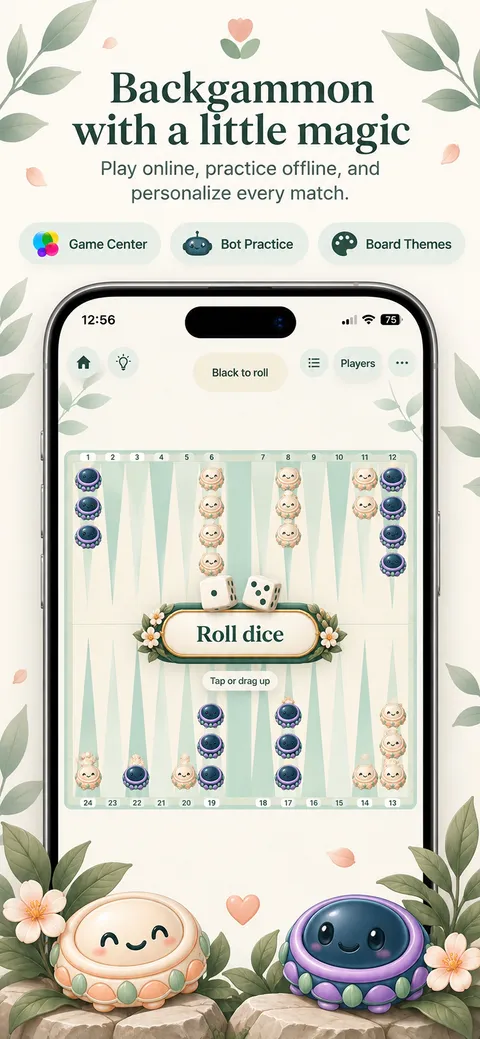 Backgammonpetal: Backgammon with a little magic (iPhone)