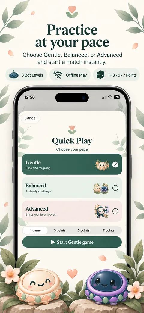 Backgammonpetal: Practice at your own pace (iPhone)