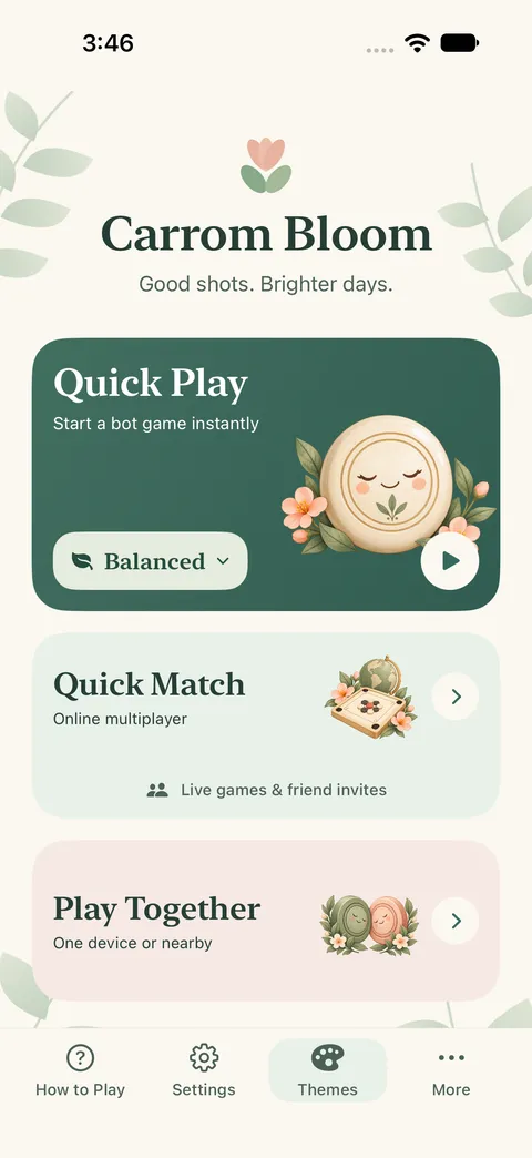 Carrompetal: Quick Play at your own table (iPhone)