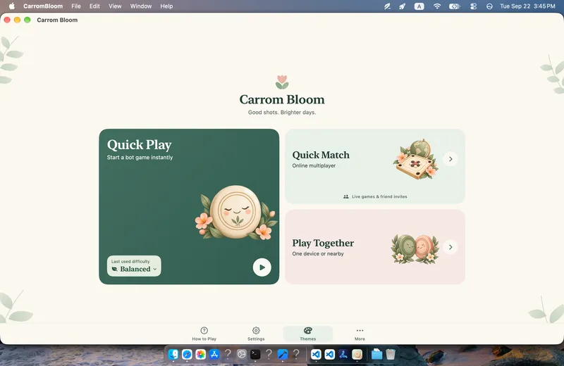Carrompetal: Your carrom table on Mac (Mac)