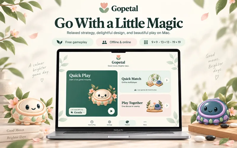 Gopetal: Go with a little magic on Mac (Mac)