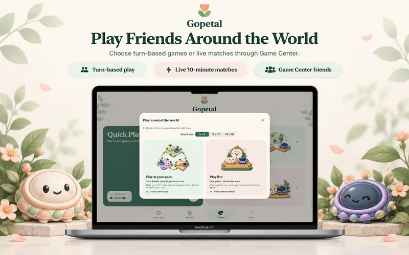 Gopetal: Play friends through Game Center (Mac)