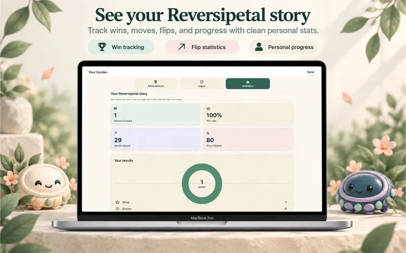 Reversipetal: See your personal game statistics (Mac)