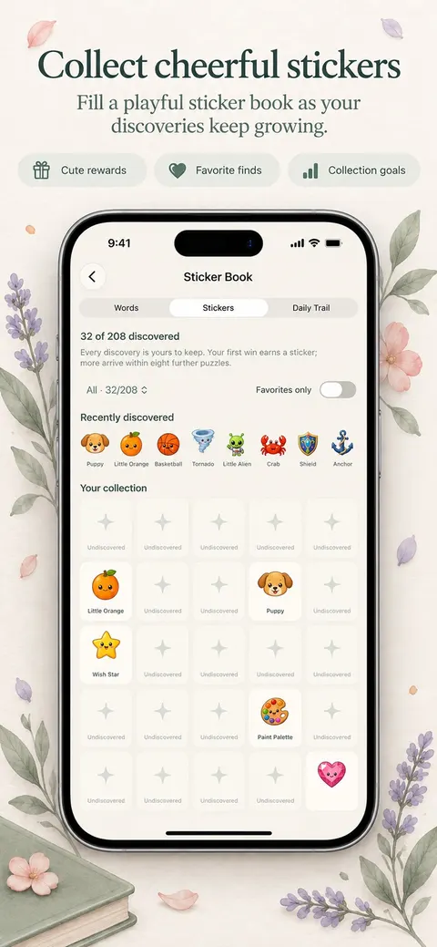 Wendpetal: Word Search: Make room for a daily word puzzle (iPhone)