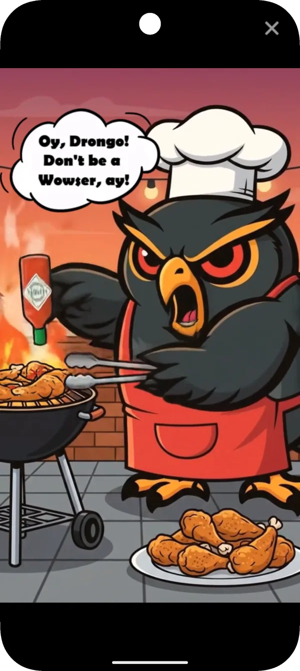 Foulingo: Owl character sticker preview