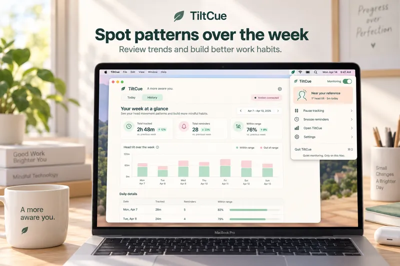 TiltCue: Your week in view